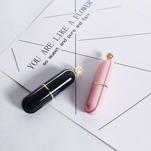 500pcs/lot Cute Pink Black Lipstick Tubes Plastic Lip Balm Tube Cosmetics DIY Handmade Makeup Tools Lip Wax Air Tube 12.1mm