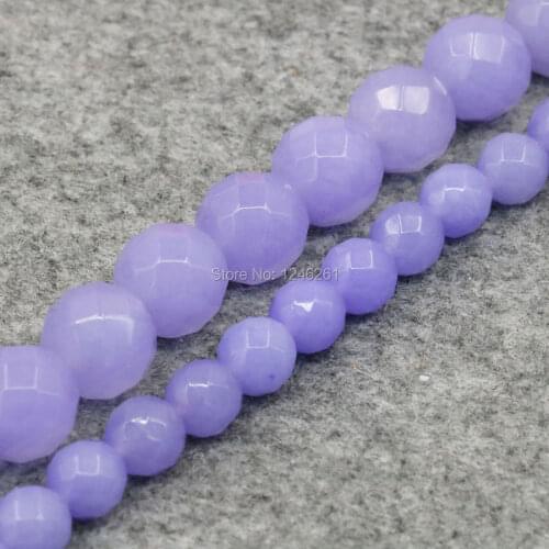 8mm 12mm Natural Lucky Stone Purple Alexandrite Accessories Crafts Loose Round Beads Women Jewelry Making Handmade Gifts 15inch