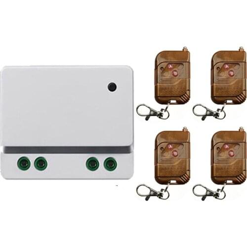 AC 110V 220 V 1CH 1 CH Receiver Transmitter Light Lamp LED Remote Control Switch Power Wireless ON OFF Key Switch Lock Unlock