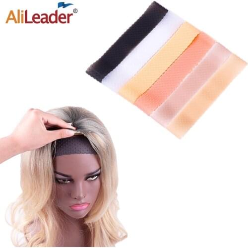 Alileader Elastic Silicone Band For Wig 22Cm Silicone Wig Band Elastic Wig Headband Non Slip Rubber Hair Band Light Brown White