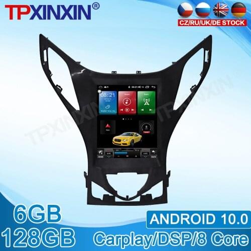 Android 10.0 For Hyundai AZERA Grandeur i55 Tesla Style Vertical Navigation 6G+128GB Car Multimedia DSP Radio Player Carplay