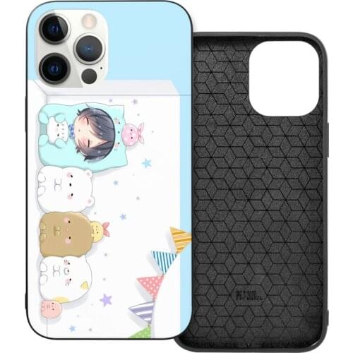 Sumikko Gurashi Cartoon Phone Case Compatible with iPhone 12/12 Pro TPU Soft Rubber Silicone Cover for iPhone 12 Pro max 12mini