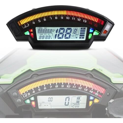 For Kawasaki Ninja ZX-10R 2012-2017 1,2,4 cylinder motorcycle general LED LCD digital speedometer speedometer backlit odometer