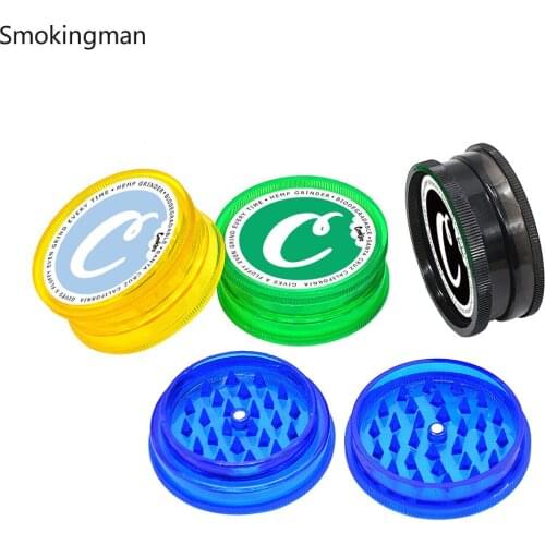 Diameter 63MM 2-layer plastic cigarette grinder grinder grinder herb grinder manual Herb grinder gadgets for men gift for men
