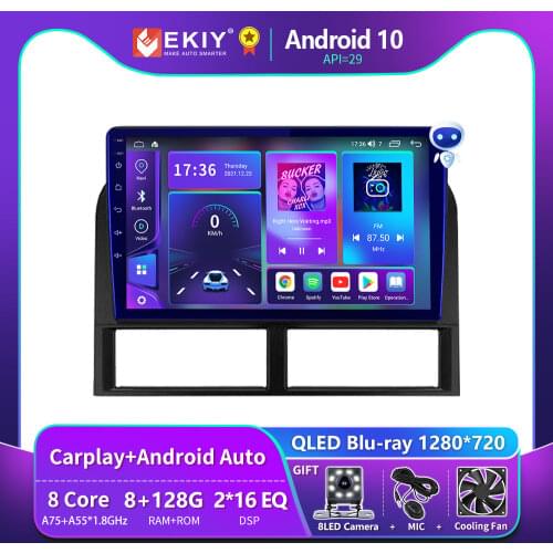 EKIY 6G 128G DSP 8 CORE Android 10 Autoradio For Jeep Grand Cherokee II WJ 1998 - 2004 Mutimedia Blu-ray 1280*720 IPS Screen GPS