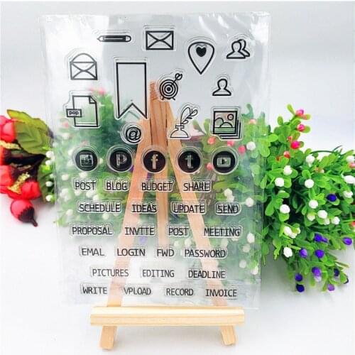 Hot selling label transparent clear stamp / silicone seal roller stamp DIY scrapbook album / card production