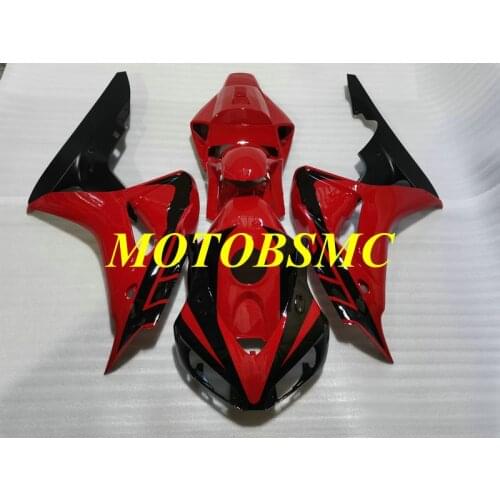 Motorcycle Fairing Kit for CBR1000RR 06 07 CBR 1000RR 2006 2007 1000 RR ABS Hot Red Black Bodywork+Gifts HK39