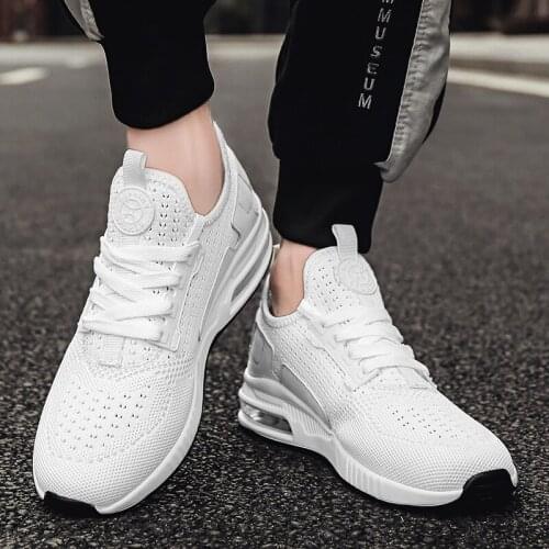 New Unisex Sneakers Women Running Shoes Man Sport Air Cushion Walking Shoes Light Comfortable Breathable Trainers Large Size