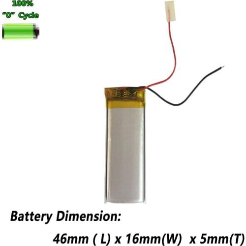 Li-polymer 360mAh 501646 051646 Battery For Mini Bluetooth Speaker Spen DIY EBOOK MP4 DVD Key Board Batterie Accumulator AKKU
