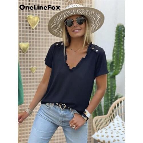 Женские футболки ONE LINE FOX China At AliExpress