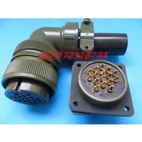 Original new 100% 5015 MS3108A24-5S MS3102A24-5P 16 core American Standard aviationplug bent waterproof connector