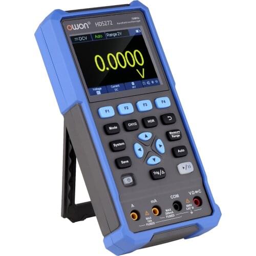 2in1 Handheld Oscilloscope Multimeter 2 Channels Lab Oscilloscope Digital Multimeter with 70 MHz Bandwidth 250MSa/s Sample Rate