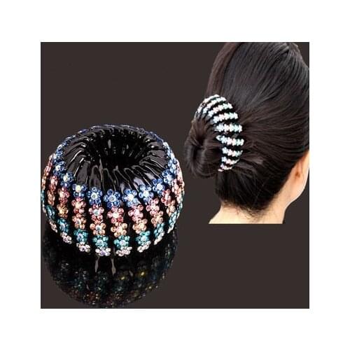 New Fashion Bird Nest Plastic Hair Clip Pin Expanding Tail Hair Claws Bun Donut Holders for Women Girls Hair Accessories