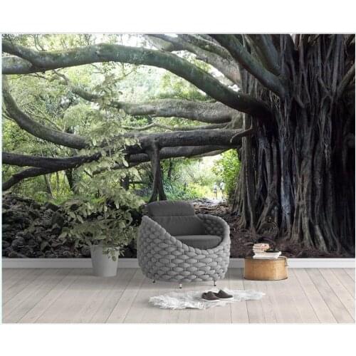 Custom photo mural 3d wallpaper Modern vigorous tree landscape home decor living room wallpapers for walls 3 d in rolls