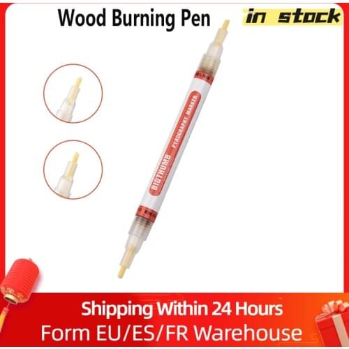 Wood Burning Pen Chemical Pyrography Marker Pen Safe Tool for DIY Projects Wood Painting Reversible Fine Tip Upgrade Version
