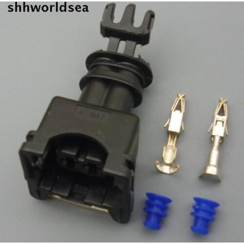 Shhworldsea 50Kit 2 Way 2 PIN 3.5MM Car Fuel Injector Socket Plug DURITE MULTIPLE CONNECTORS JUNIOR POWER TIMER JPT CONNECTOR