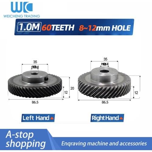 Helical gear 1 module 60 teeth Inner size 8/10/12mm