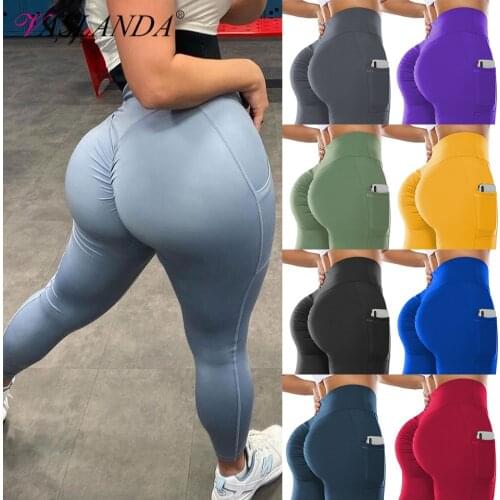 Sport Leggings Seamless Sports Pants Push Up Butt Scrunch Fitness Legging High Waist Gym Sportswear Women TIGHTS Workout Leggins