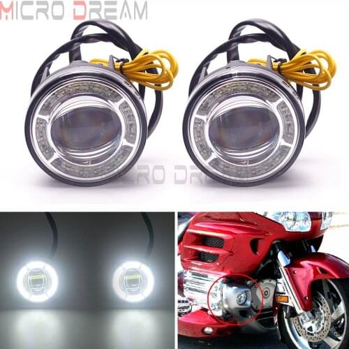Strobe Fog Light Motorcycle Auxiliary LED Foglights With Attachment Kit for Honda Gold Wing Goldwing GL1800 Tour GL 1800 2018-up