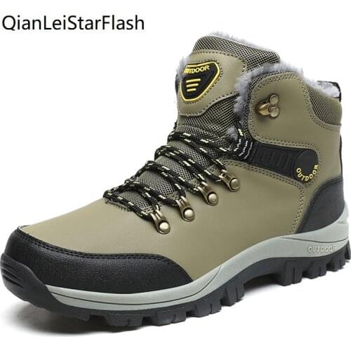 Tactical Boots Winter Men Plus Plush Military Tactical Boots Outdoor Combat Shoes Trekking Sneakers Man Hiking Hunting Boots