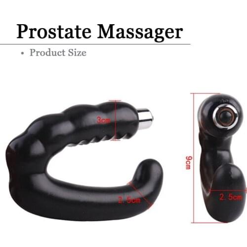 U Shape G Spot Vibrator Male Masturbation Prostate Massage Butt Plug Anal Sex Toys For Men Gay Prostate Massager Sex Products