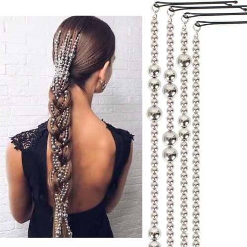 UDDEIN Silver Color Metal Tassel Hair Chain Fashion Trendy Hair Accessories Hair wear Clips Headband Party Jewelry