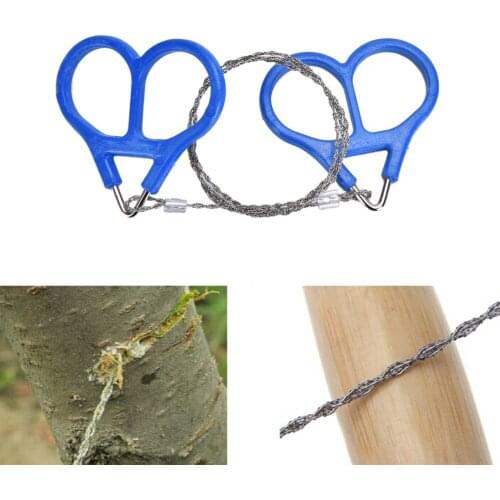60cm Outdoor Steel Wire Saw Ring Scroll Emergency Travel Outdoor Hiking Hunting Survival Tool Set