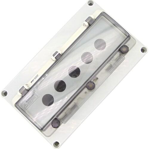 Five-hole button box Waterproof button box Waterproof switch box 22mm IP67