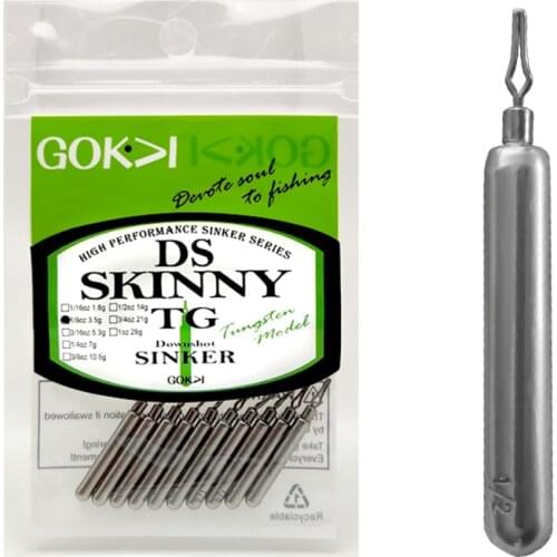 5pcs 1/16-1/2oz Tungsten Skinny Dropshot Weight Downshot Sinker Fishing Weight Lure Tackle Dropshot Rig Bass Fishing Accessories