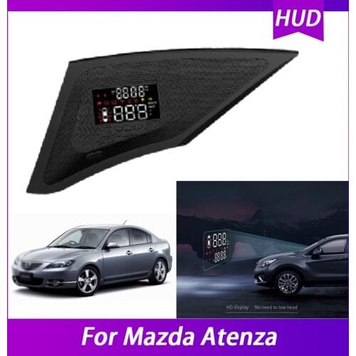 High Quality Car Electronic Accessories HUD Head Up Display For Mazda Atenza OBD Speedometer Projector Airborne computer