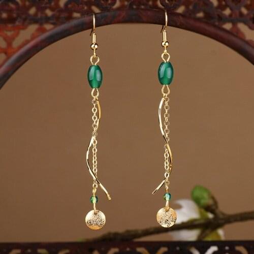 High Grade Earrings, Retro, Slim, New Style, Simple Temperament, Long Earrings, Design Sense Earrings