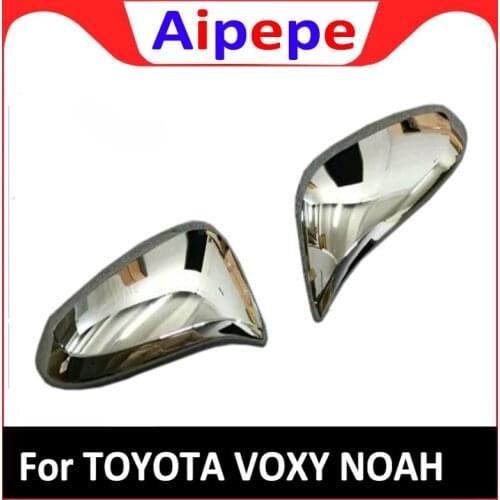For TOYOTA NOAH/VOXY 2014 2015 2016 2017 ABS Chrome Rearview Mirror Garnish cover Trim Decoration Car Styling