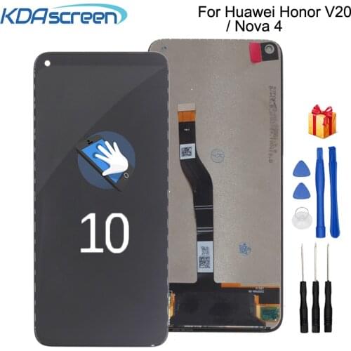 Original For Huawei Honor View 20 V20 LCD Display Touch Screen Digitizer Assembly For Huawei Nova 4 Screen LCD Repair Parts