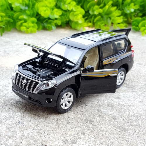 1:32 alloy pull back car toys, high imitation Toyota LAND CRUISER PRADO, metal castings,Original Toyota Prado,free shipping