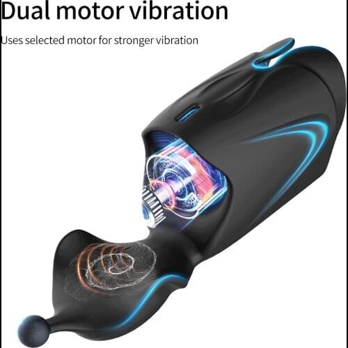 10 Speeds Silicone Masturbator Cup Mode Glans Vibrators Male Penis Massager Exerciser Erotic Adult Sex Toys Products For Men