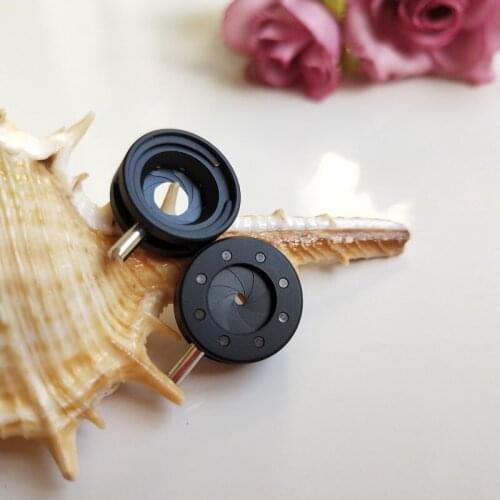 100pcs 1-7.5MM Zoom Adjustable Light Regulator Iris Aperture Diaphragm for Microscope Digital Camera Telescope with 8 Blades