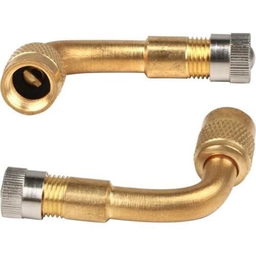 2 pcs Valve Extension Valve Tire Brass 90 Degree Universal for Truck Car Motorcycle