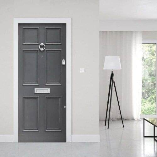 Print Art Picture 3D Door Sticker DIY Simple Creative Home Decored Decals Self Adhesive Waterproof Mural For Bedroom Renovation