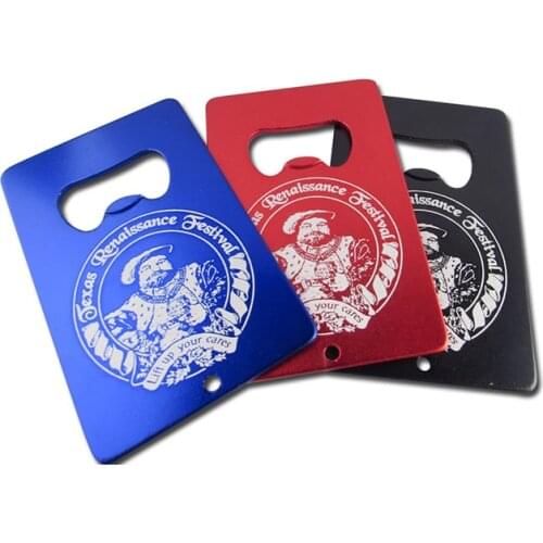 50pcs Custom Logo Engraved Wallet Beer Bottle Openers Personalized Metal Aluminum Business Card Bottle Opener Promotional Gift