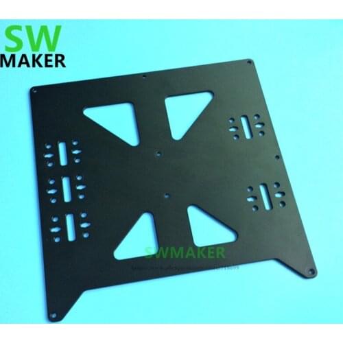 SWMAKER New Aluminum Y Carriage Anodized Plate black silver Upgrade V2 for Prusa i3 RepRap DIY 3D Printer parts accessories