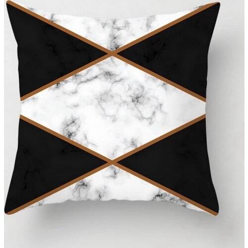 45*45CM Polyester Throw Pillow Home Decor Pillowcover Brief Marble Geometric Sofa Decorative Cushion Cover Pillow Pillowcase