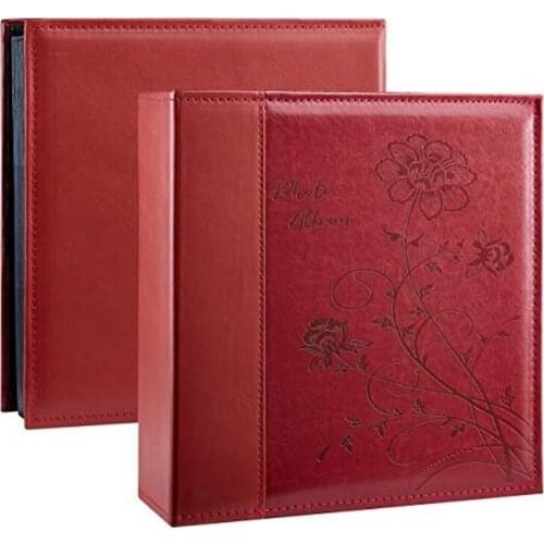 Artmag Photo Picutre Album 4x6 Large-capacity Leather Cover Wedding Family Photo Album Can Hold 500 Photos with White Pages
