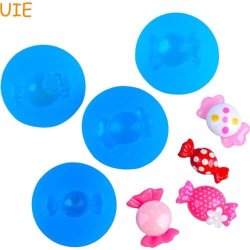 KYL009U,KYL011U,KYL042U,KYL045U Candy Silicone Mold - Dessert Chocolate Fondant Cupcake Topper Resin Clay Flexible Push Mold