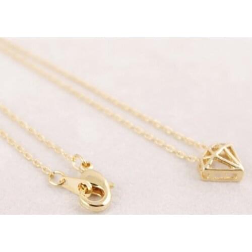 Fashion -color plated collarbone chain necklace for women