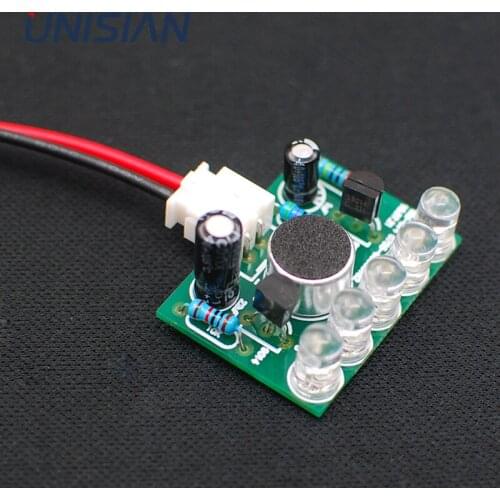 UNISIAN Voice Control Melody lamp Module 5MM HighLight Blue LED Sound Controlled Melody DIY Suite Learning Electronic Kit