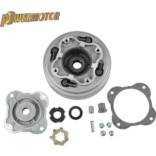Motorcycle 52.4mm Bore Complete Manual Clutch Assembly kit for Lifan 125cc Start in neutral Horizontal Kick Starter Engines Pirt