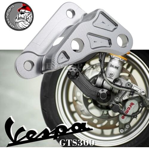 Motorcycle for Vespa GTS GTV 300 Hpe 2020 Caliper Adapter Code Brake Caliper 40mm Rotor Caliper Adapter Brackets