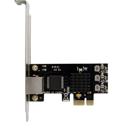 PCI-E Network Card PCI-E X1 RTL8125 Single-Port 2.5G Gigabit Server Network Card 2.5GbE Multi-Gigabit NIC