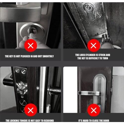 60ml Lock Lubricant Graphite Powder Interior Door Lock Maintenance Graphite Powder For Latches Hinges Sliding Surface G32A