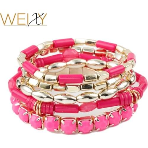 WEIXY Golden Bracelets